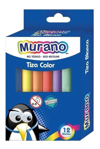 Tiza Colores Surtidos 12 Colores Murano