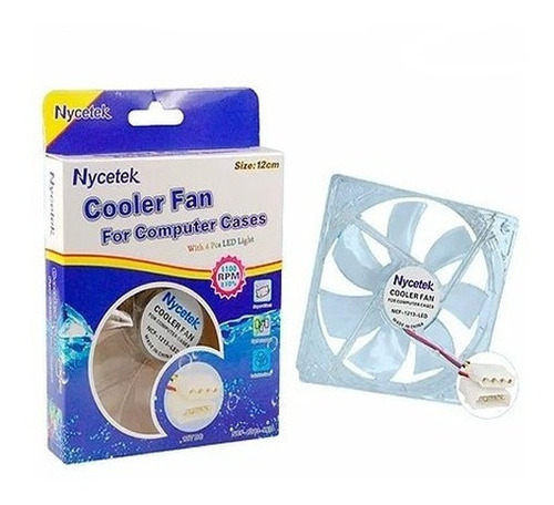 Fan Cooler Ventilador Para Case Pc 12cm 12x12 Luces Led