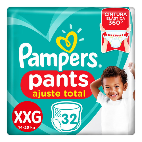 Imagen 2 de 4 de Pañales Pampers Pants Ajuste Total XXG 32 u
