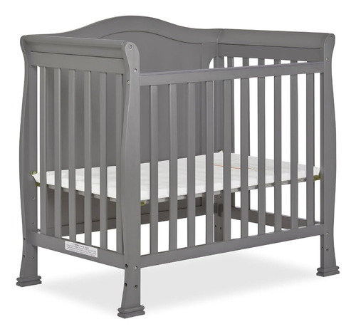 Dream On Me Addison Panel Completo 4-en-1 Mini Crib En Storm