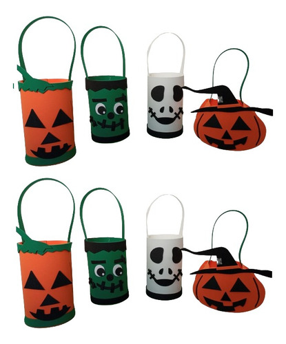 Dulceros Halloween Goma Eva Calabazas Brujitas Halloween