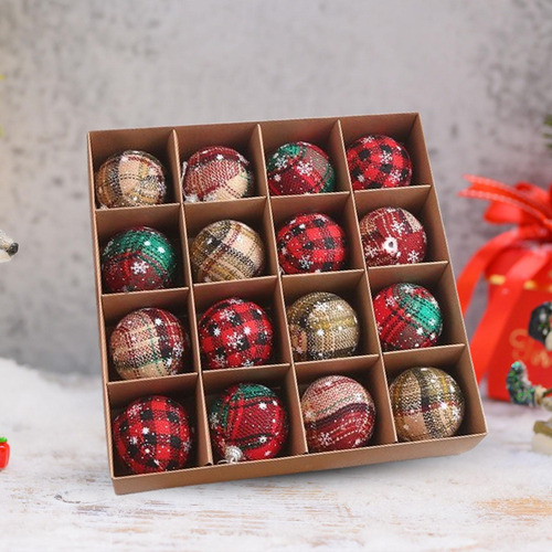 Conjunto De Adornos Navideños Para Decorar 6 Cm 12 Piezas