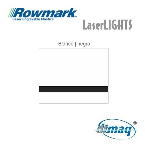 Plástico Bicapa Laserable Rowmark Laserlights Placa 60x30cm