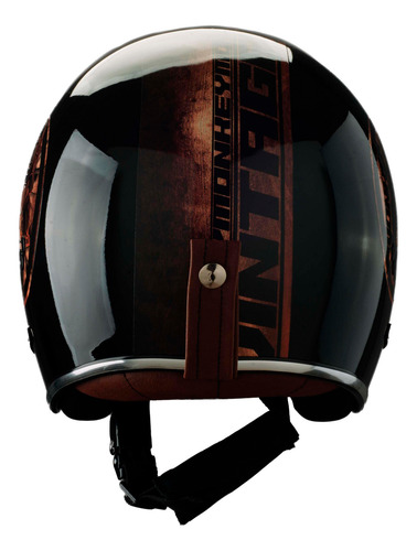 Imagen 4 de 6 de Casco Para Moto Abierto Vertigo Vintage Monkey Talle M