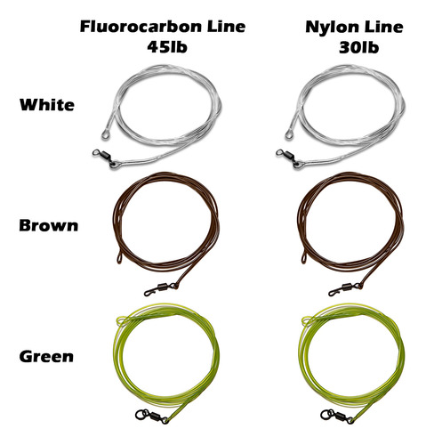 Linha Principal De Fluorocarbono De 1m 45lb Fishing Leader L