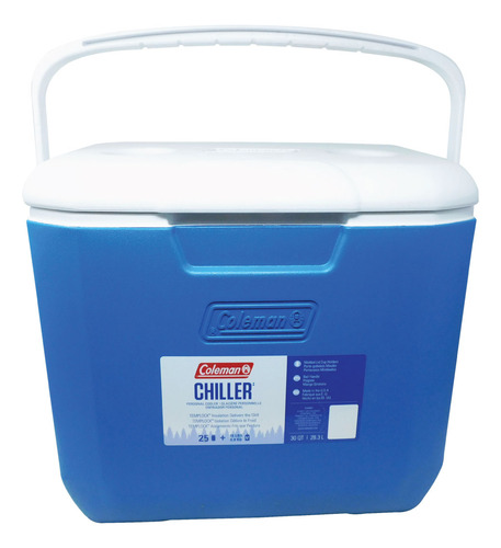 Hielera 30 Qt (28.3 L) Chiller Azul Coleman 2160830