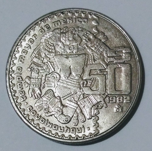 Moneda De La Diosa Azteca Coyolxauhqui 1982 