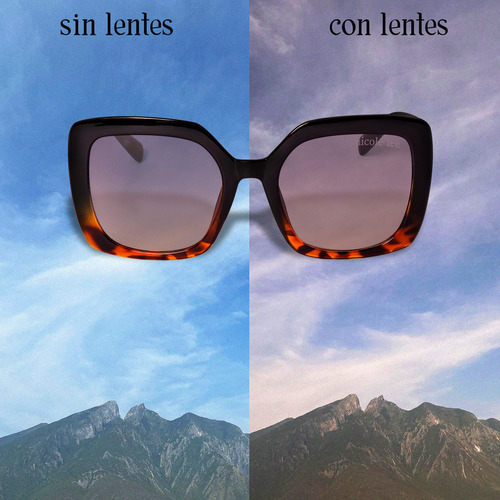 Lentes De Sol Nicole Lee Modelo Salma Para Dama Fw23 Color De La Lente Leopardo
