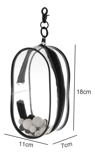 Bolsa Transparente Para Exhibición De Figuras Con Llavero,