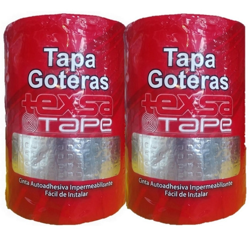 Cinta Tapa Gotera Impermeabilizante 2 Rollo 10cm X 5 Metro T