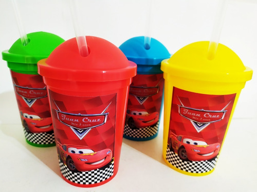 Vasos Plásticos Personalizados - Cars (35 Unid)