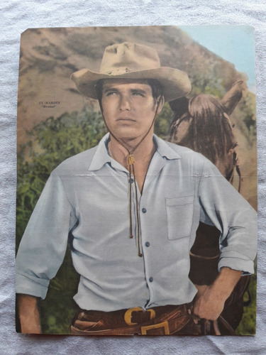 Ty Hardin - Bronco - Poster Original De Revista Canal Tv