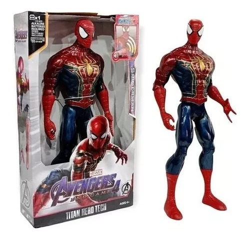 Muñecos Articulados Luz Y Sonido Héroe Avengers Spiderman