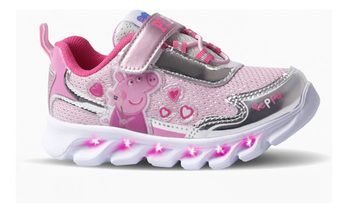 Zapatilla Peppa Pig Cotrazones C/luz Al Pisar Footy Oficial