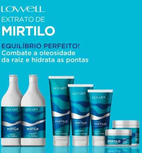 Kit Mirtilo Lowell Complex Care 3 Produtos