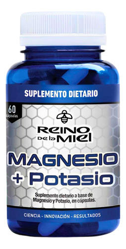 Magnesio + Potasio 60 Caps Favorece La Salud Osteomuscular