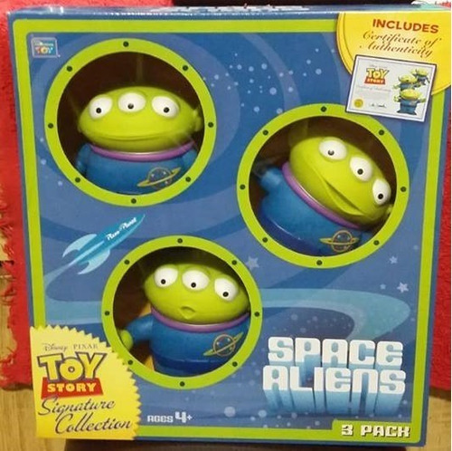 Toy Story 3 Marcianos Aliens Certificado 16 Cms Original