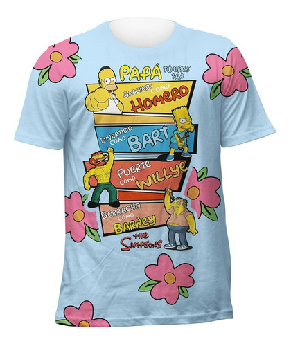 Playera Mejor Papa Simpsons Dia Del Padre