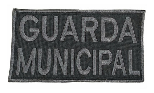 Bordado Colete Tarjeta Nome Guarda Municipal Gcm Patch