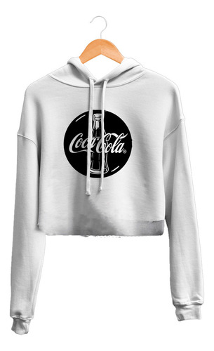 Hoodie Crop Top Cocacola