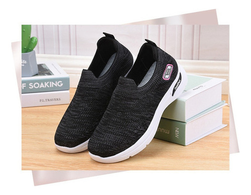 Sapatos Tênis Feminino Sem Cadarço Calçado Ortopédico