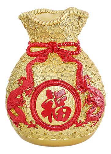 Bolsa De Dinero Feng Shui Con Forma De Estatua Y Florero Par