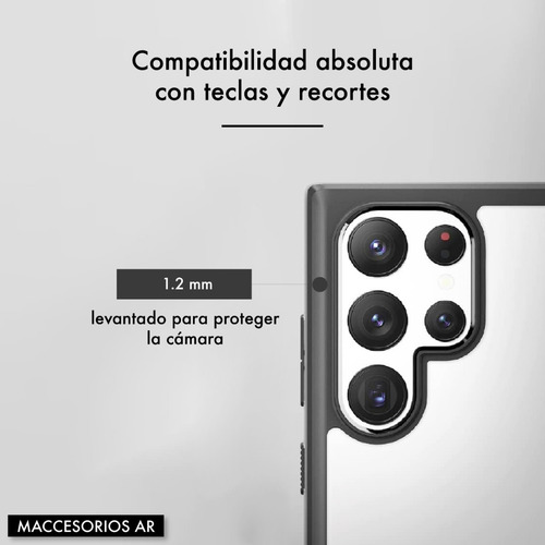 Imagen 5 de 10 de Funda Híbrida De Dos Capas - Compatible Samsung S22 Ultra