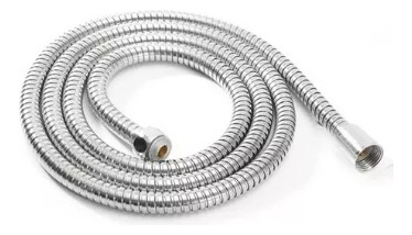 Manguera Ducha Flexible Extensible Cromada 2mts Inoxidable