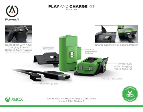 Kit Carga Y Juega Powera - Xbox One, Xbox Series