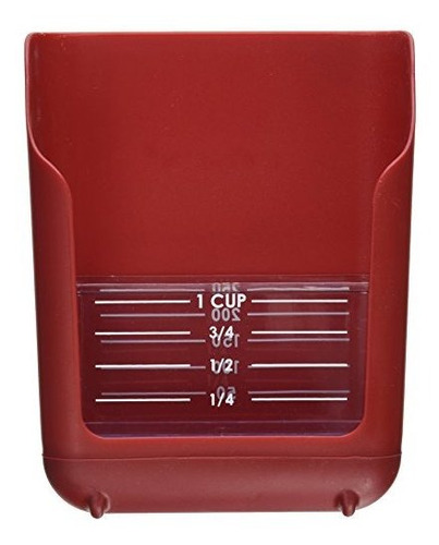 Chefs Planet Prep Taxi Measuring Scoop, Red