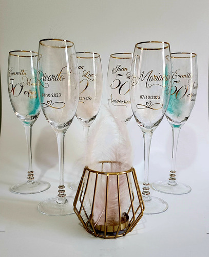 Copas De Cristal, Novios Boda. Personalizadas (2copas) 