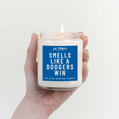 Ce Craft - Smells Como Una Vela De Los Dodgers - Regalo De C