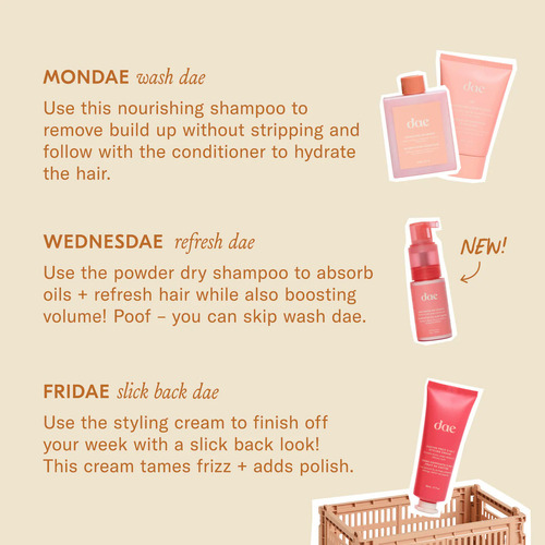 Dae Mini Hair Set Para Nutrir, Reparar Y Estilizar