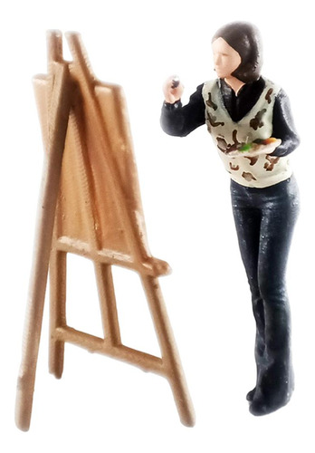 Pintor Modelo De Personas En Miniatura 1:64 Decoración De