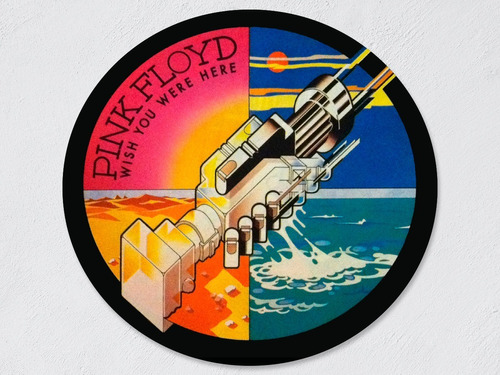 Cuadro Circular 25cm Wish You Were Here Pink Floyd