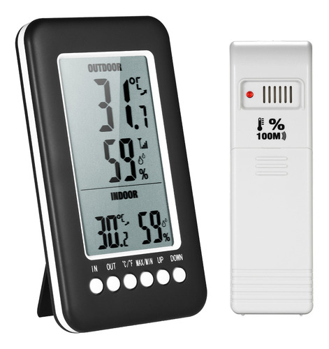 Medidor De Temperatura Y Humedad /valor Interior/exterior