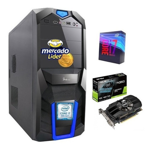 Imagen 1 de 2 de Cpu Computador Gamer Intel Corei7 9na 1tb+240sd 16gb Gtx1050