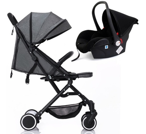 Cochecito De Bebe Ultra Liviano Plegable Con Huevito Cartan