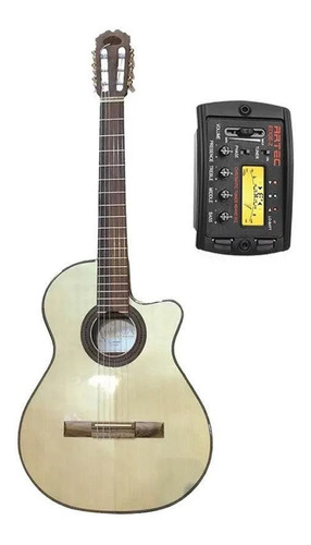 Guitarra Criolla Alpujarra 84 Kec Con Microfono Envio