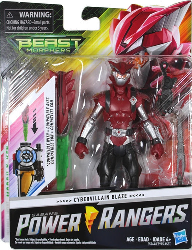Power Rangers Figura Cybervillain Blaze Beast Morphes Nuevo