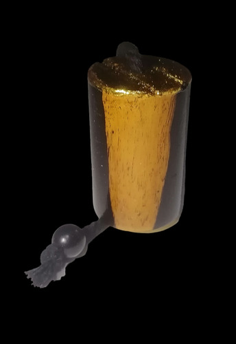 Péndulo Hebreo Ébano Oro 24k Exorcizar, Magias Y Entidades Blanco Y Negro Eclipse