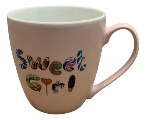 Tazas De Porcelana Dulces Sweet Girl 380ml Color Rosa