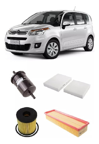 Kit Filtros Citroen C3 1.5 2012 2013 2014 2015