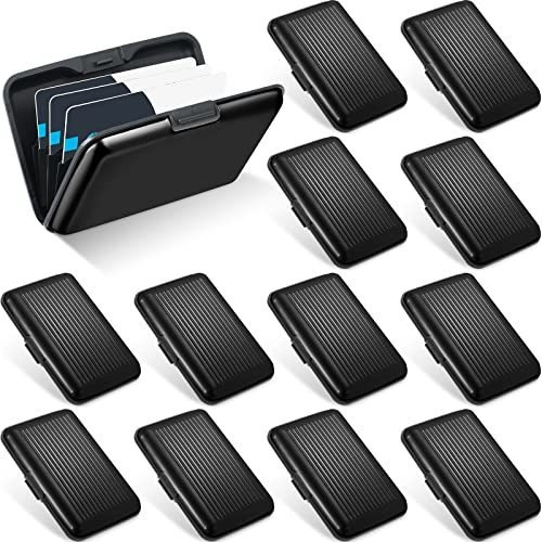 Sanwuta 12 Pcs Aluminum Wallet Credit Cards Holder 6stj8