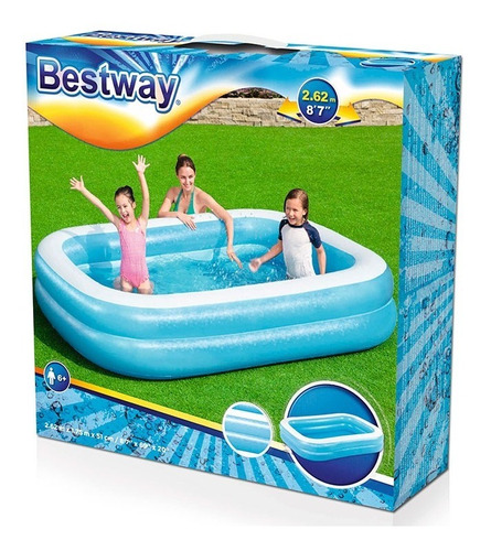 Bestway Pileta Rectangular Familiar 269x175 54006/4166 E. F.