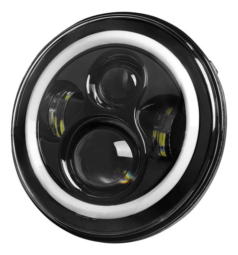 Juego 2 Faros Led Optica 7  Ojo Angel Jeep Wrangler Ika Cree