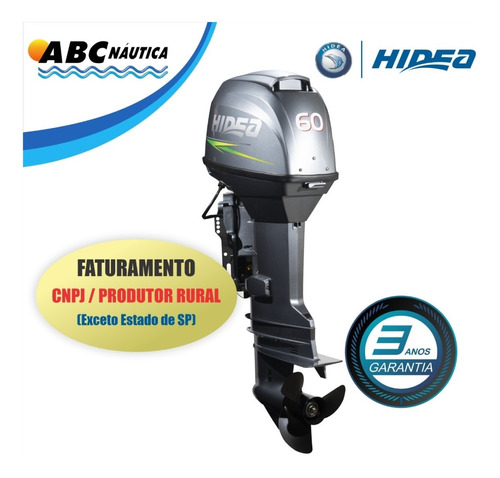 Motor De Popa 60hp Hidea - Comando - Leia Anúncio!!!