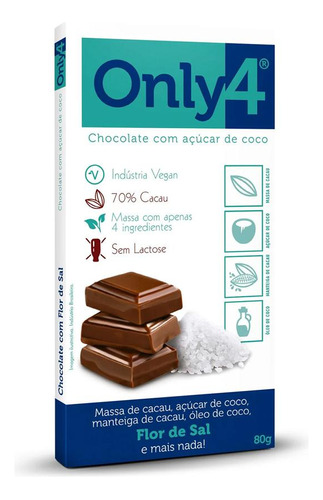 Chocolate Only4 Flor De Sal 80g
