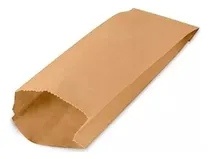 Comprar Bolsas De Papel Kraft  4 Kilos 20x5,5x39 Cm  100 Unidades Marrón