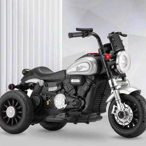 Mini Moto Elétrica Halei Cinza Prata 6v Zippy Toys Motinha Infantil